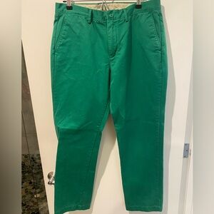 J. Crew Green Chinos with Timeless Style